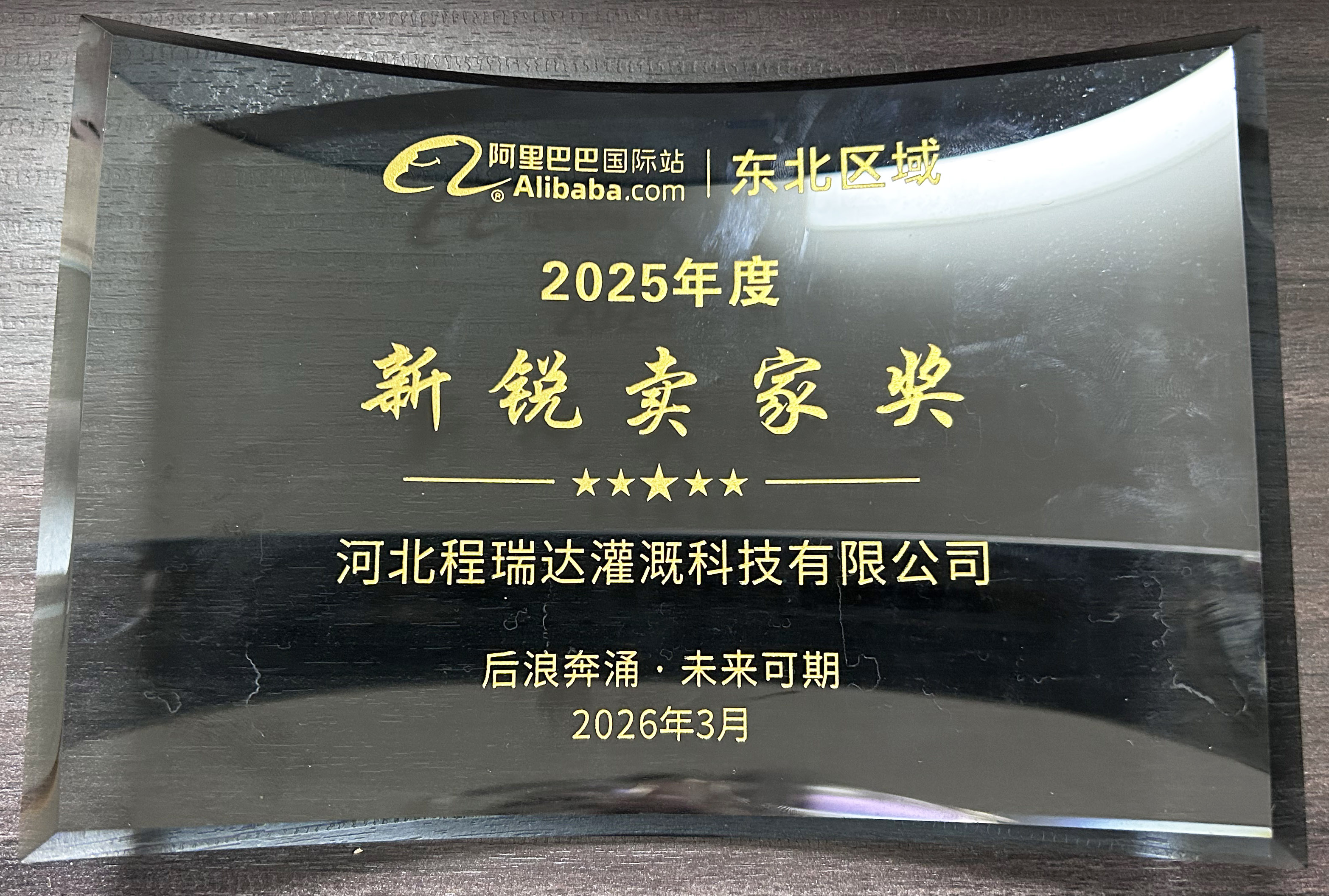 山南程瑞达灌溉 | 荣获阿里国际站新锐卖家奖